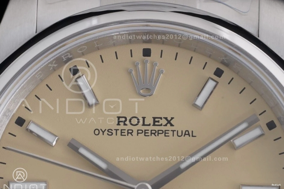 Edition Oyster Perpetual 126000 Dial VR3230 Best 904L KRF 1:1 Steel 36mm Beige 0519